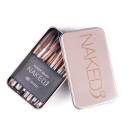 Пензлики для макіяжу Make up brush set золото