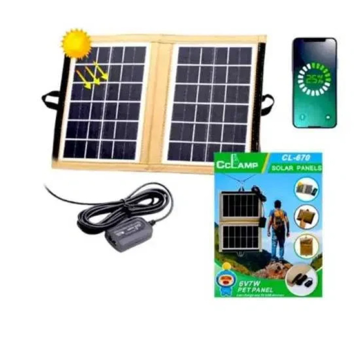 Солнечная панель 7,2 Вт, CCLAMP CL-670 Solar energy AND HA-62