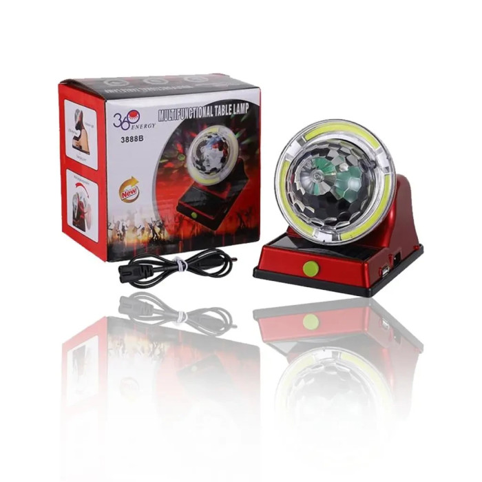 Ліхтар лампа, диско куля 3888 Multifunctional table lamp 360 Energy