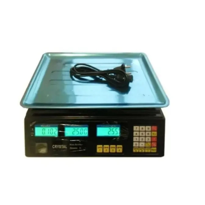 Ваги торговельні з лічильником ціни Crystal CT-500 до 50 кг