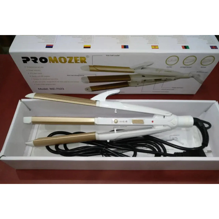 Стайлер ProMozer Mz-7023 плойка гофре випрямляч для волосся