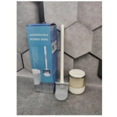 Туалетний йоржик із силіконовою щіткою 10 х 4,5 х 36 см