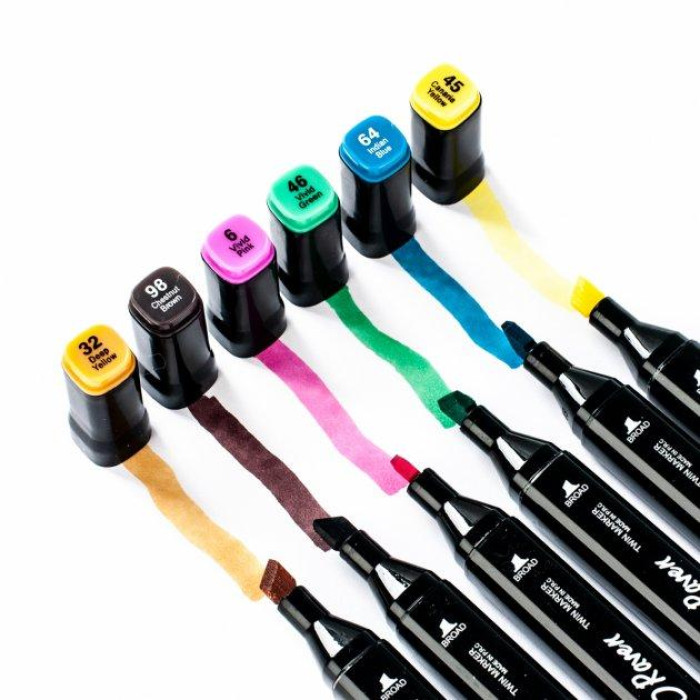 Набір скетч-маркерів 80 шт. для малювання двосторонніх Touch