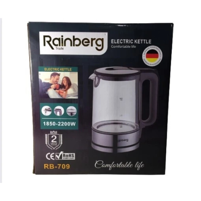 Чайник электрический стекло RB-709