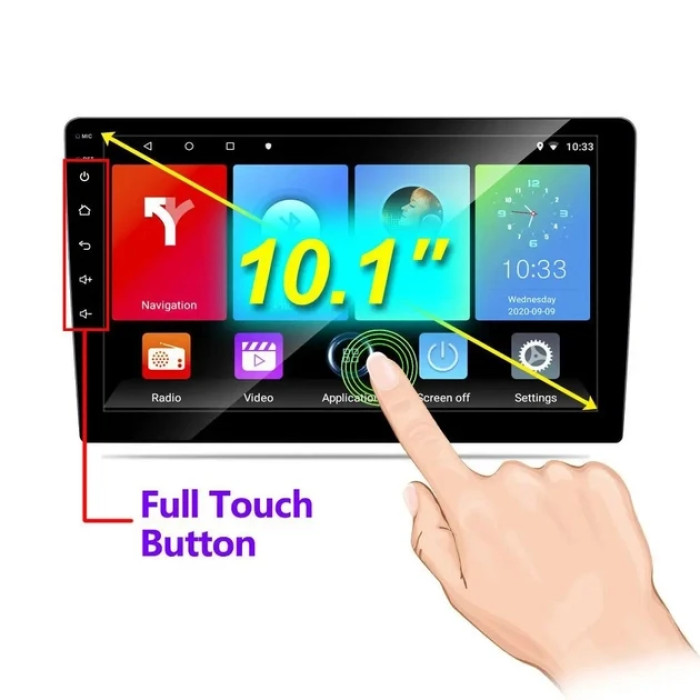 Автомагнітола 1Din з екраном 8" 9012A на Android 2 2 Ram+16gb Storag