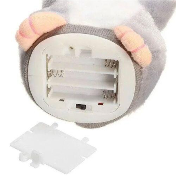 Промовний хом'як-повторянка (Сірий) на батарейках