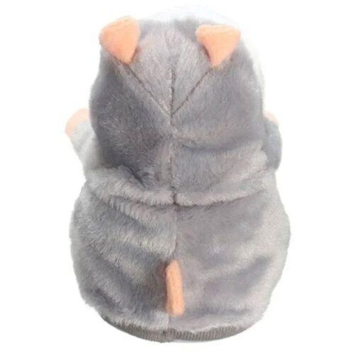 Промовний хом'як-повторянка (Сірий) на батарейках