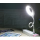 Гнучкий USB-світильник із керуванням голосом 16 LED, 5 Вт, Білий