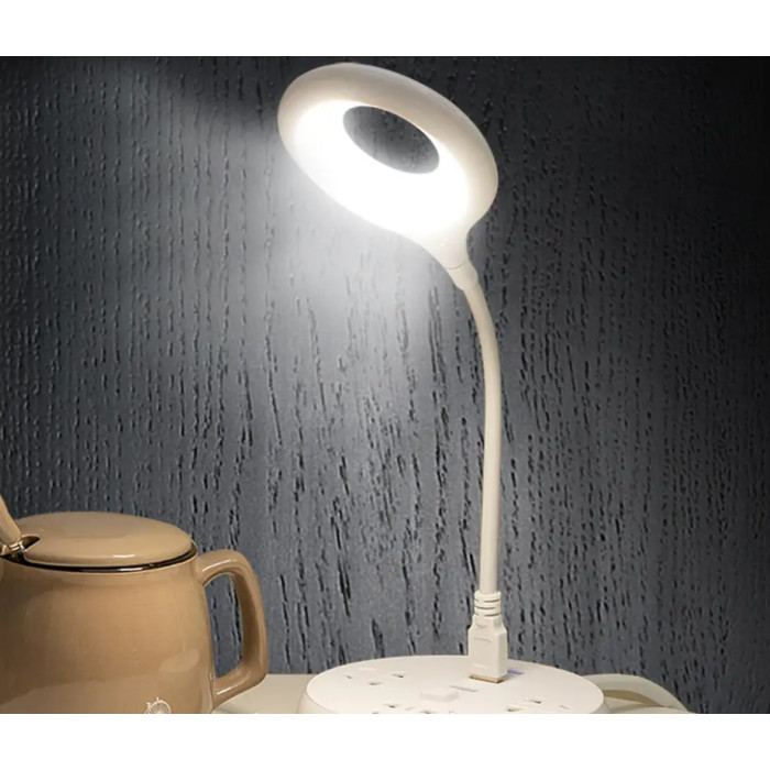 Гнучкий USB-світильник із керуванням голосом 16 LED, 5 Вт, Білий