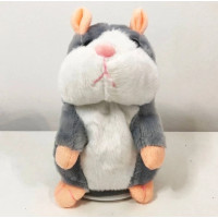 Промовний хом'як-повторянка (Сірий) на батарейках