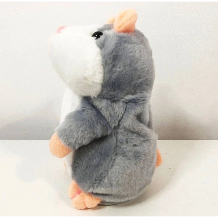 Промовний хом'як-повторянка (Сірий) на батарейках