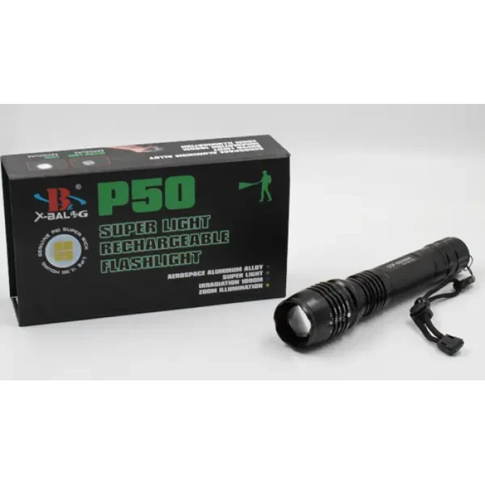 Фонарик ручной BL P08 -P50 2*18650 battery
