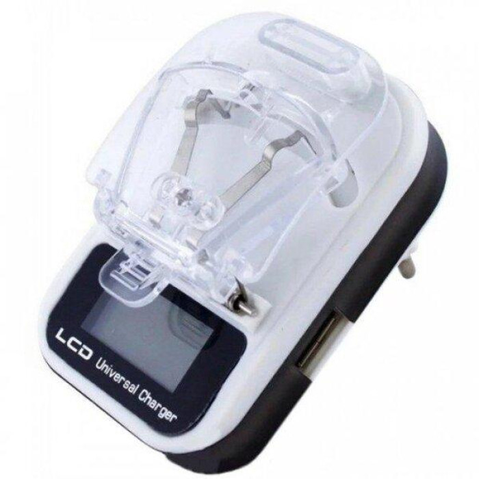 Адаптер HY02 LCD жабка, універсальний зарядний пристрій