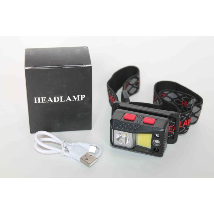 Налобний акумуляторний ліхтар із датчиком руху SL09-1XPE+COB