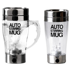 Кавовий кухоль 301-400 мл, кружок із прозорим корпусом, з неіржавкої сталі