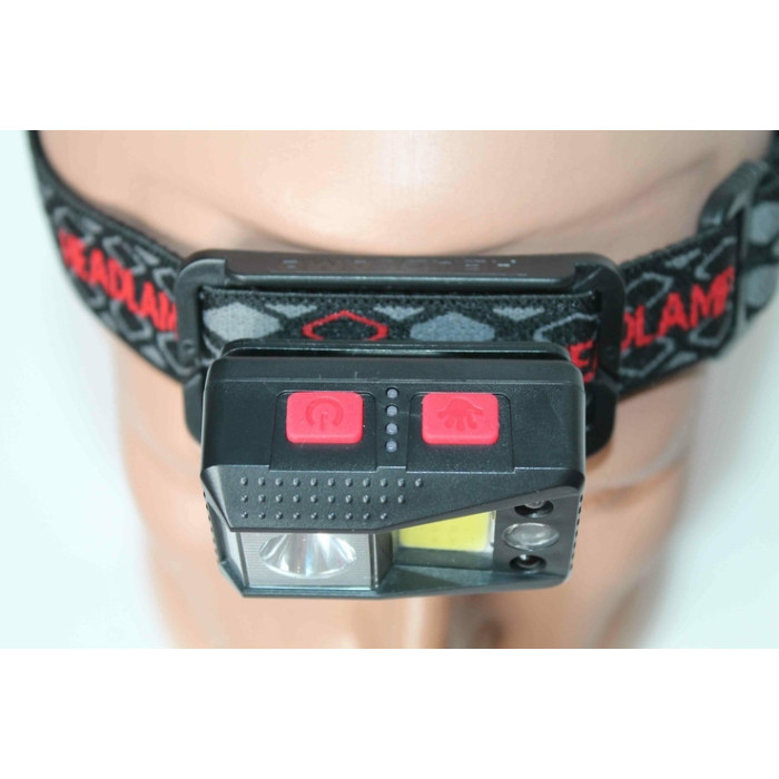 Налобний акумуляторний ліхтар із датчиком руху SL09-1XPE+COB