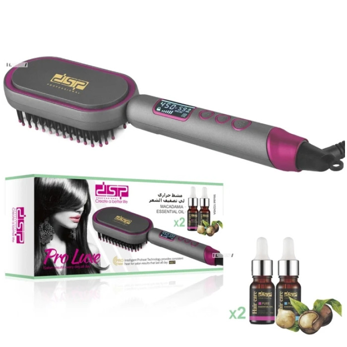 Электрическая расческа выпрямитель для волос+ масло Ionic 60W DSP 10248
