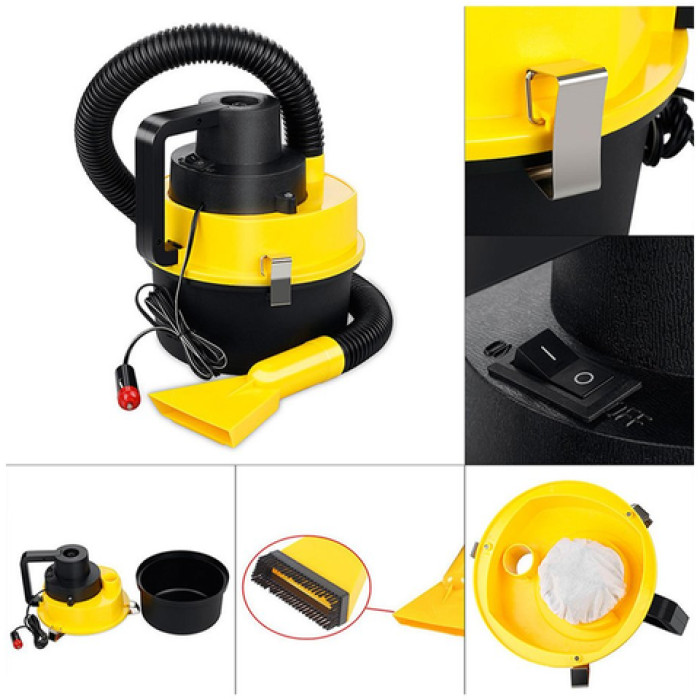 Автомобільний пилесос (жовтий) Розпродаж
