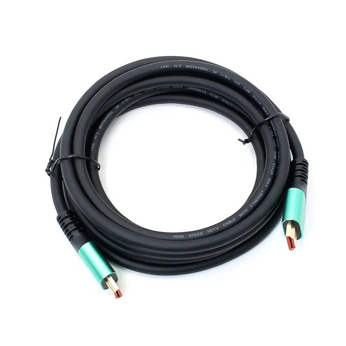 Кабель HDMI-HDMI 2.1V 3D 48Gbps 8K ULTRA HD 7680*4320P 1.5м
