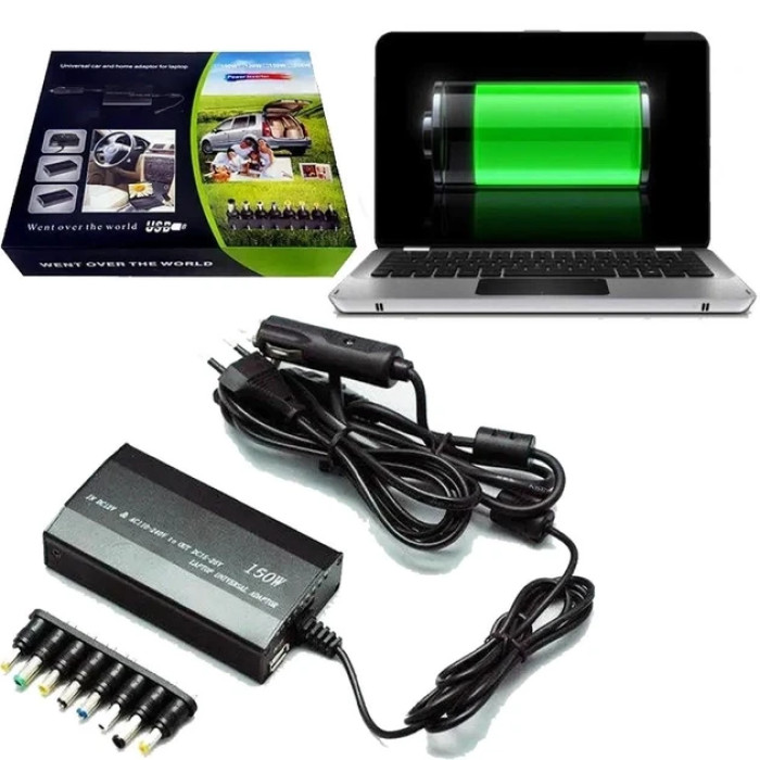 Універсальне заряджання для ноутбука 100W + авто