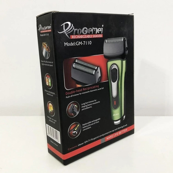 Електробритва Gemei GM-7110 сіткова з тримером