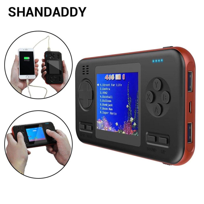 Ретро ігрова приставка SUP G-416 Game Box Portable + Power Bank