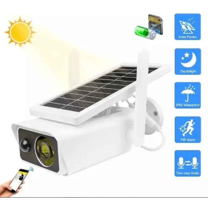 Відеокамера вулична WIFI IP 2,0 МП Solar ABQ-Q1