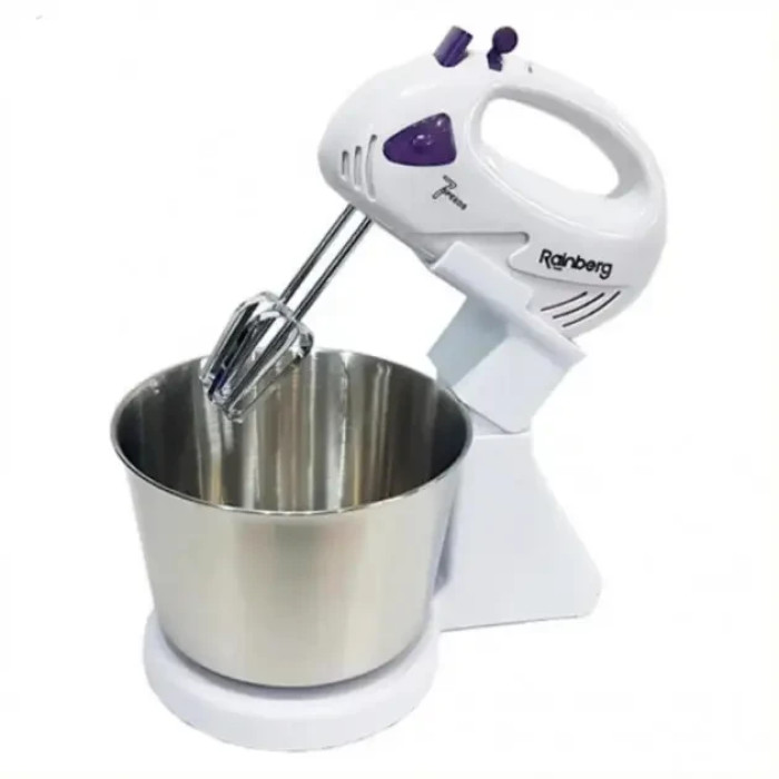 Міксер кухонний 2 л Rainberg RB-1006 2 в 1 500 W на 7 швидкостей