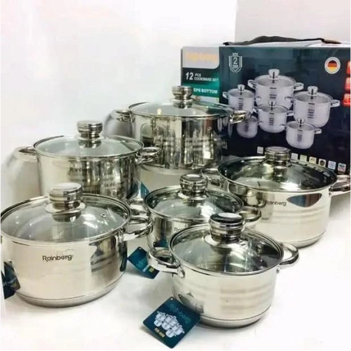 Набор кастрюль на 12 предметов Rainberg RB-601