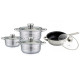 Набір посуду з неіржавкої сталі 6 предметів Rainberg RB-605