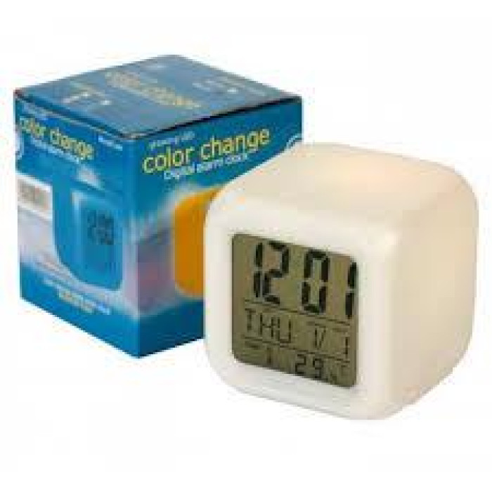 Годинник-будильник 7-колірний AND HA-169