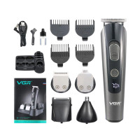 Аккумуляторная машинка для стрижки волос VGR V-175 5 в1