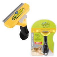 Фурмінатор для вичісування підшерстя у довгошерстих собак і котів розмір — 4 з кнопкою