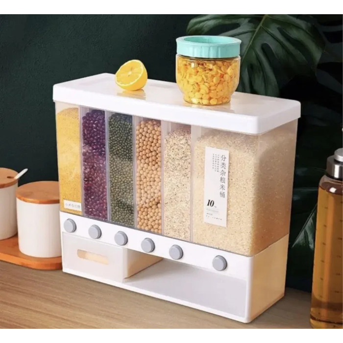 Органайзер для круп із дозатором, 6 секцій AB-5