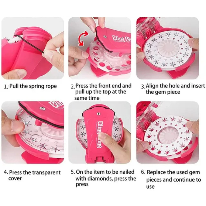 Стайлер для прикрашання волосся стразами 970