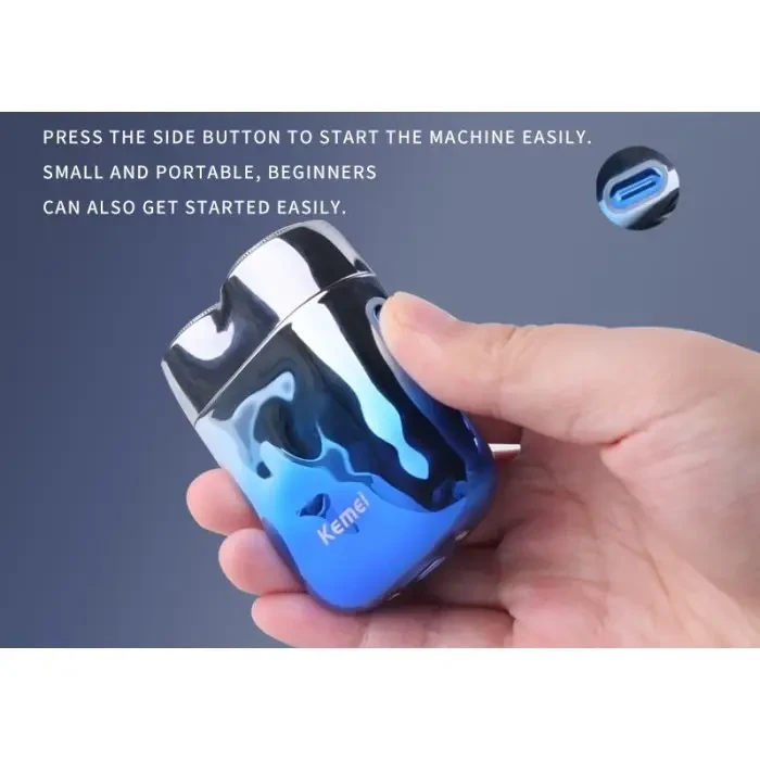 Акумуляторна чоловіча електробритва Kemei KM-C30 mini