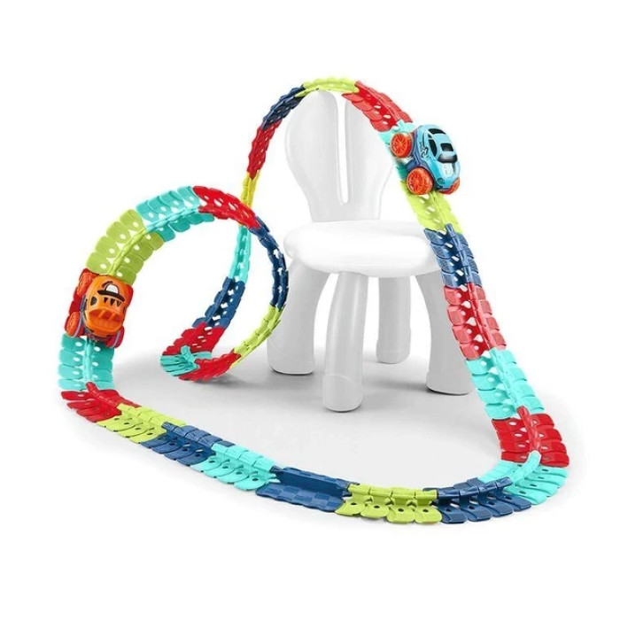 Автомобильная гоночная трасса с автомобилем Changeable Track 46 деталей