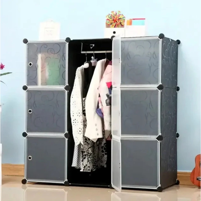 Складной шкаф Storage Cube Cabinet для одежды на 2 раздела