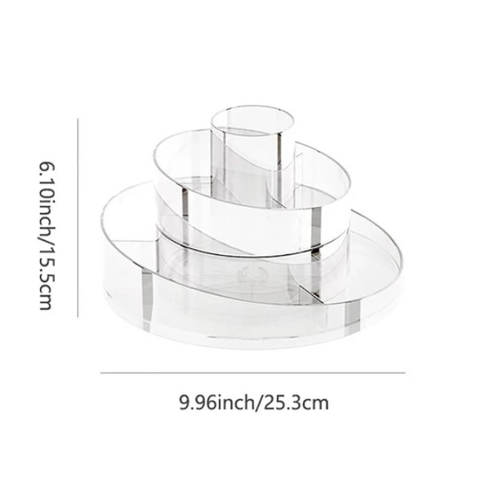 Вращающийся органайзер для макияжа 2 Отделения AND440