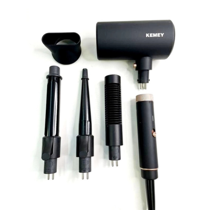 Фен для волосся Kemei KM-9203 4 насадки