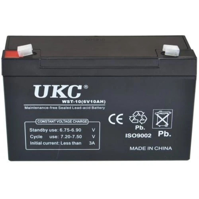 Аккумулятор BATTERY 6V 10A UKC