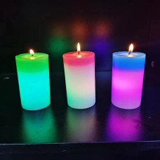 Свічка з воску з підсвіткою Magic Candle 7 color