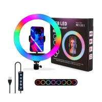 Кільцева LED RGB SP12/MJ 30 лампа USB 30cm для селфі 12" 028 RING LIGHT
