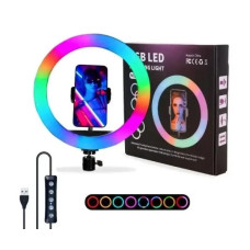Кільцева LED RGB SP12/MJ 30 лампа USB 30cm для селфі 12" 028 RING LIGHT