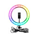 Кільцева LED RGB SP12/MJ 30 лампа USB 30cm для селфі 12" 028 RING LIGHT