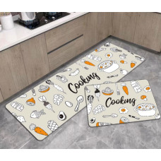 Швидковисихний нековзний килимок прямокутний 50*80 см//D-41