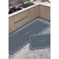 Швидковисихний нековзний килимок прямокутний 60*90 см//D-48