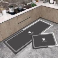 Швидковисихний нековзний килимок прямокутний 60*90 см//D-57