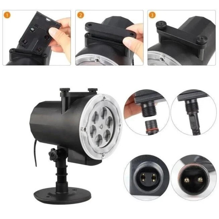 Дисколампа вулична LASER LIGHT STAR SHOWER WITH REMOTE AND 12 PHOTO