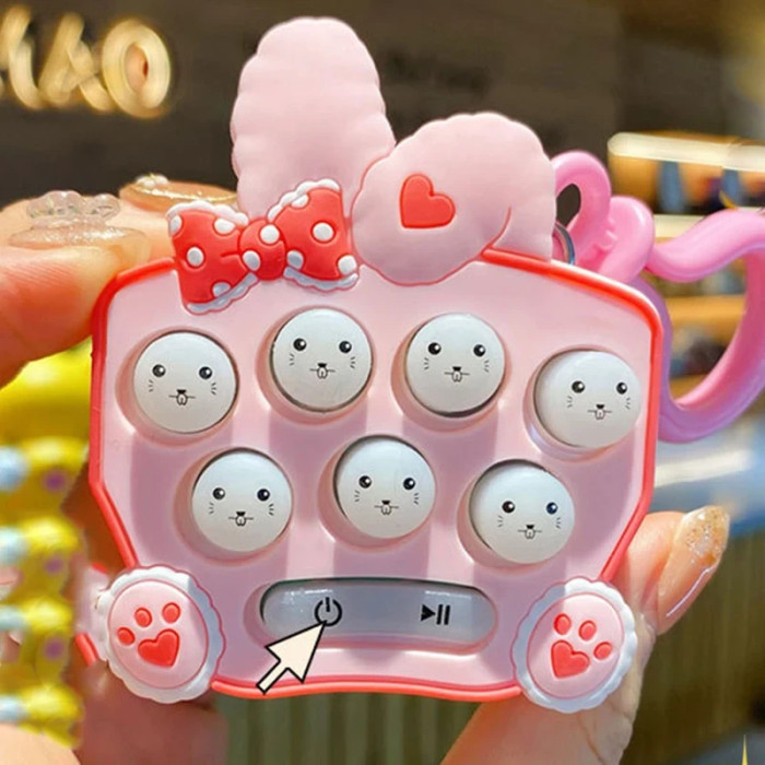 Дитяча іграшка-брелок Pop It No9 бантик